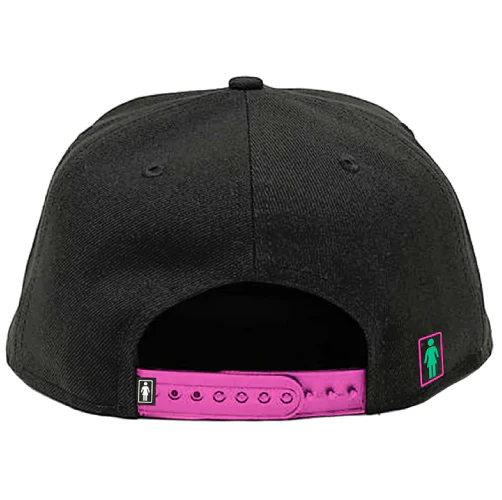 Girl X Sanrio Kawaii Arcade Snapback Hat - Black - Image 3