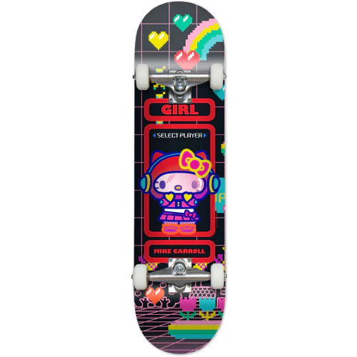 Girl X Sanrio Mike Carroll Kawaii Arcade Complete Skateboard 8.0"