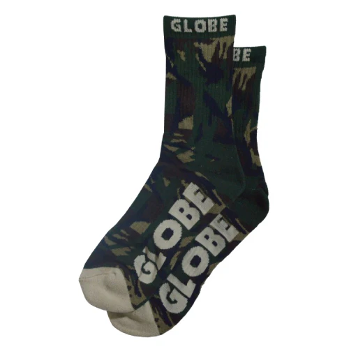 Globe Crew Socks - Green Camo
