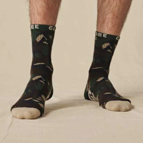 Globe Crew Socks - Green Camo - Image 3