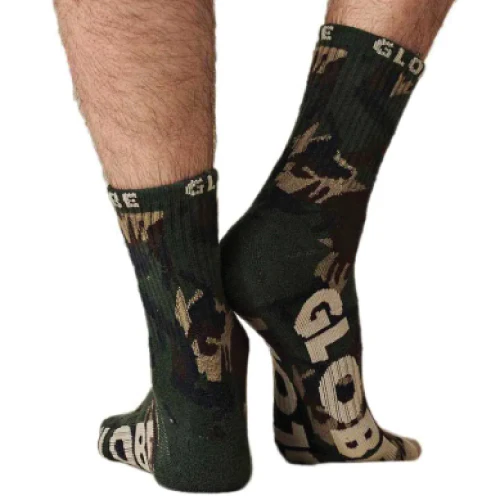 Globe Crew Socks - Green Camo - Image 4