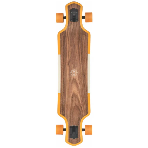 Globe Geminon Rock Cut Away Longboard Complete Walnut/Monstera 40" - Image 3