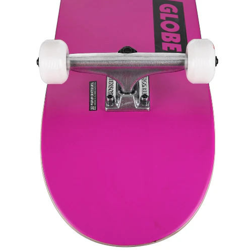 Globe Goodstock Complete Skateboard Neon Purple 8.25" - Image 2