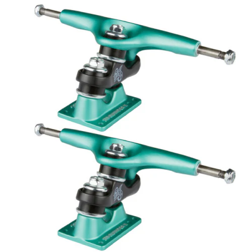Gullwing Sidewinder II Trucks 9" (Set of 2) - Aqua/Black/Aqua - Image 2