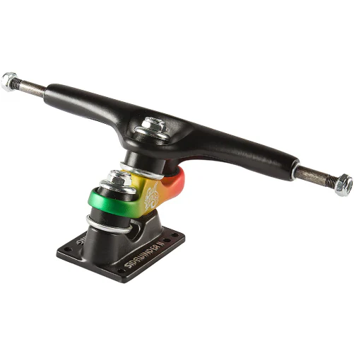 Gullwing Sidewinder II Trucks 9" (Set of 2) - Black/Rasta - Image 3