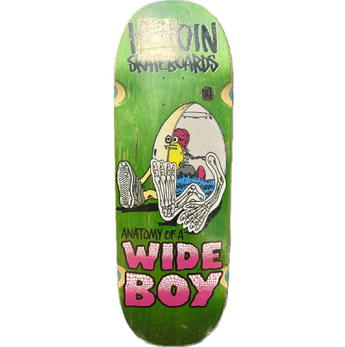 Heroin Anatomy of a Wide Boy Skateboard Deck 10.4" - Image 3