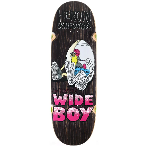 Heroin Anatomy of a Wide Boy Skateboard Deck 10.4" - Image 4