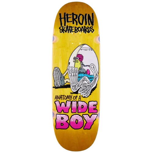 Heroin Anatomy of a Wide Boy Skateboard Deck 10.4" - Image 5