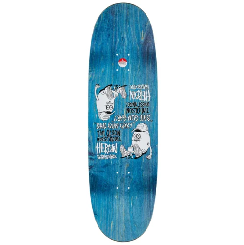 Heroin Bail Gun Gary 4 Symmetrical Skateboard Deck 9.75" - Image 3