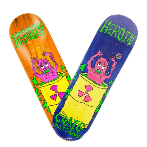 Heroin Craig Questions Dead Toon Skateboard Deck 9.0" - Image 2