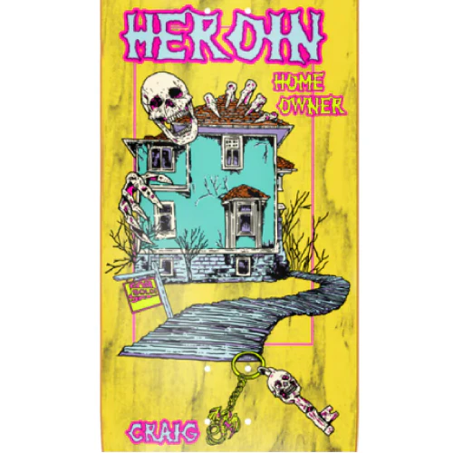 Heroin Craig Questions Die Tonight Skateboard Deck 10" - Image 2