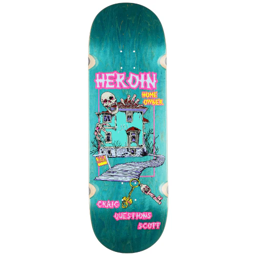 Heroin Craig Questions Die Tonight Skateboard Deck 10" - Image 3
