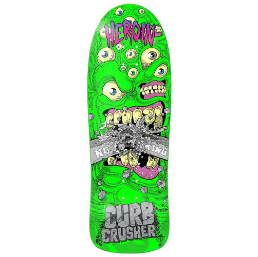 Heroin Curb Crusher Chomp Skateboard Deck 10.25"