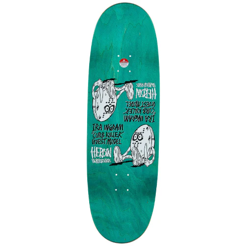 Heroin Curb Killer 5 Symmetrical Skateboard Deck 10" - Image 3