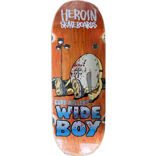 Heroin Curb Killer's Wide Boy Skateboard Deck 10.75" - Image 2