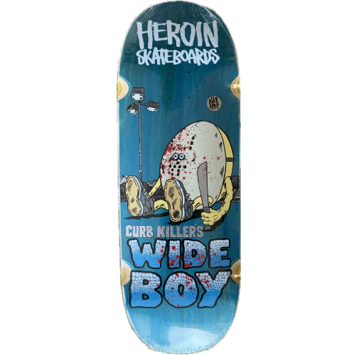 Heroin Curb Killer's Wide Boy Skateboard Deck 10.75" - Image 3