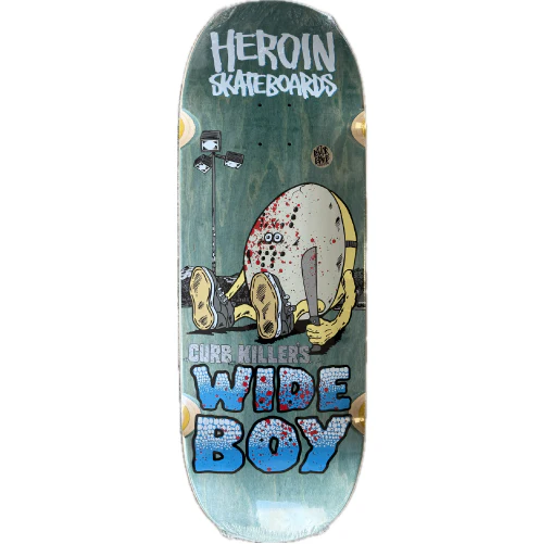 Heroin Curb Killer's Wide Boy Skateboard Deck 10.75" - Image 5