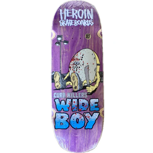 Heroin Curb Killer's Wide Boy Skateboard Deck 10.75" - Image 8