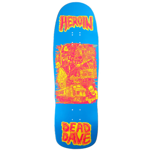 Heroin Dead Dave Allegory of Fear Skateboard Deck 10.1"