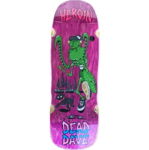 Heroin Dead Dave Bug Skateboard Deck 10.1" - Image 3
