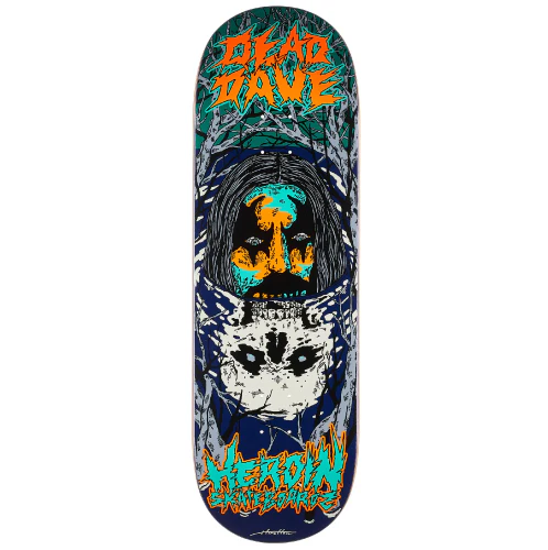 Heroin Dead Dave Dead Reflections Symmetrical Skateboard Deck 10.0"