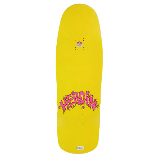 Heroin Dead Dave Trainlines Double Drilled Skateboard Deck 10.125" - Image 3