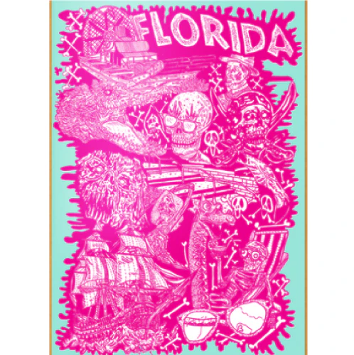 Heroin Dern Allegory of Fear Skateboard Deck 8.5 - Image 2