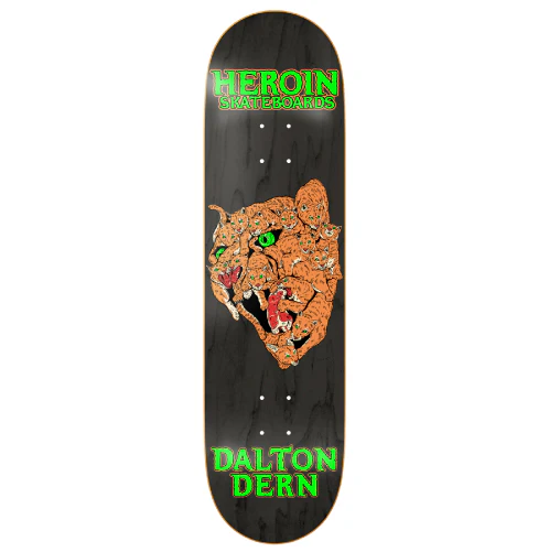 Heroin Dern Panther Skateboard Deck 8.5"