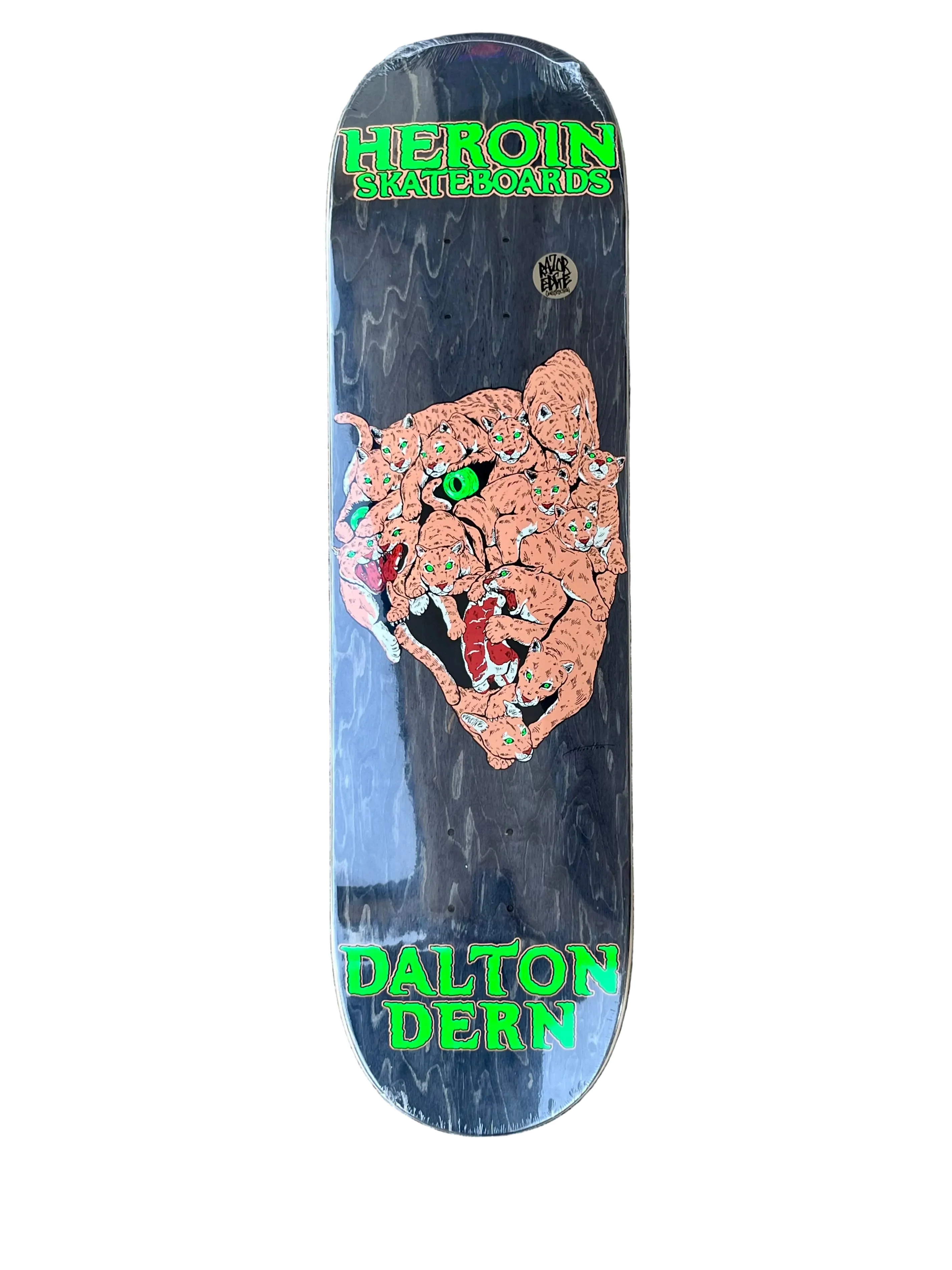 Heroin Dern Panther Skateboard Deck 8.5" - Image 5