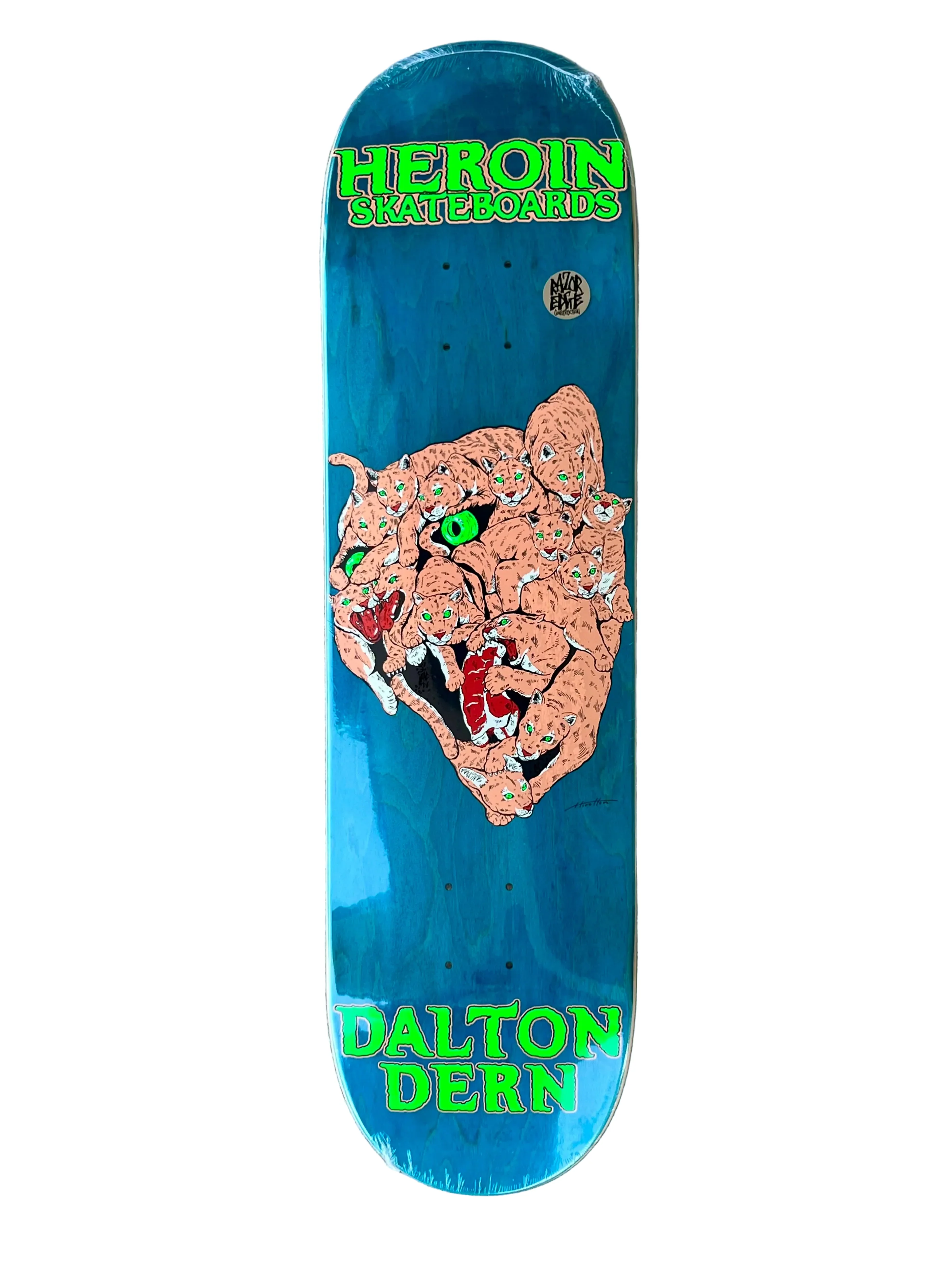 Heroin Dern Panther Skateboard Deck 8.5" - Image 6