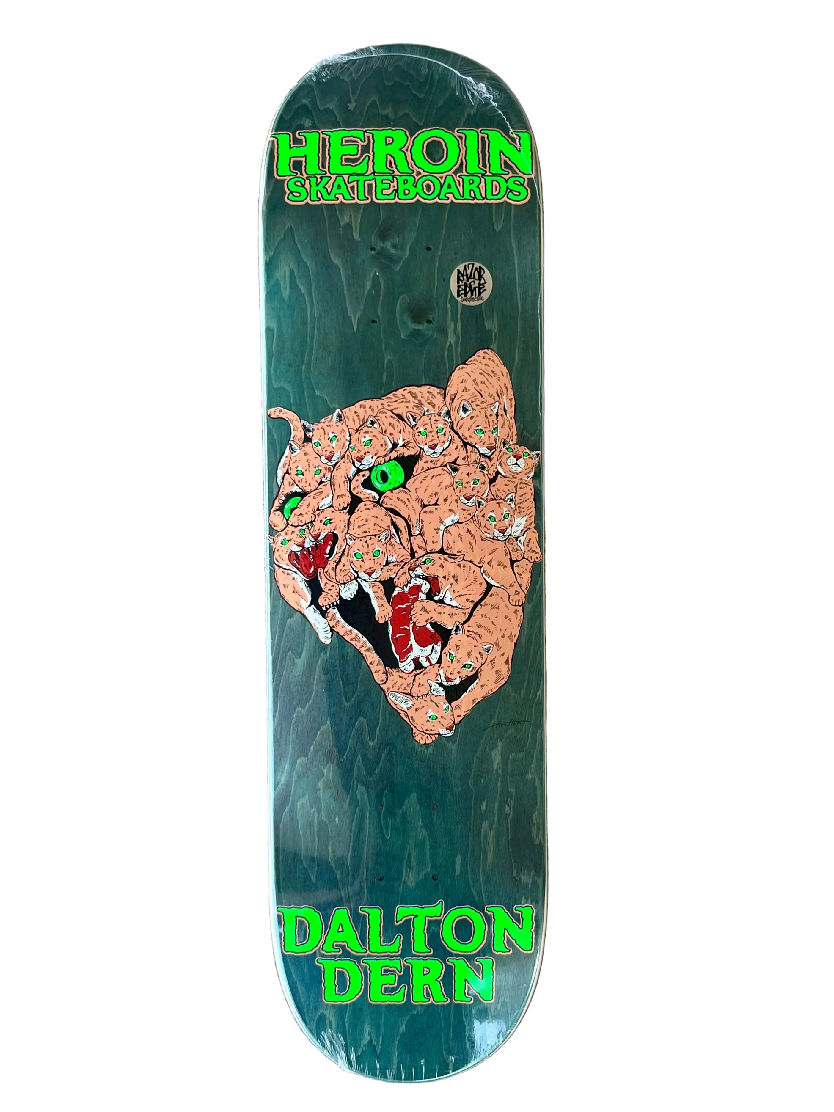Heroin Dern Panther Skateboard Deck 8.5" - Image 7