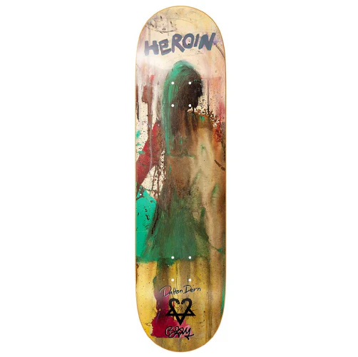 Heroin Dern X Bam Skateboard Deck 8.38"