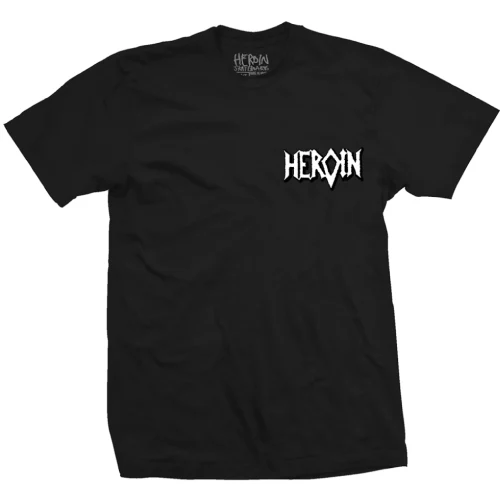Heroin Die Tonight Tee - Black - Image 2
