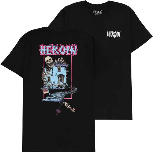 Heroin Die Tonight Tee - Black - Image 3