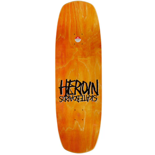 Heroin Double Shovel Random Veneer Skateboard Deck 9.9" - Image 4