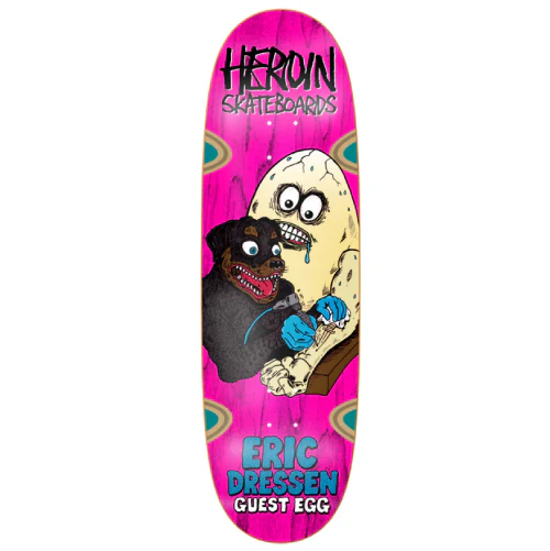 Heroin Dressen Guest Egg Skateboard Deck 9.75" - Image 3