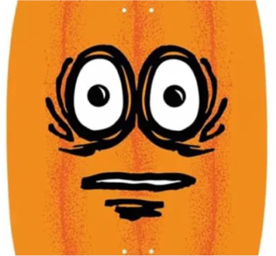 Heroin Eggzilla 3 Pumpkin Edition Skateboard Deck 14.25" - Image 2