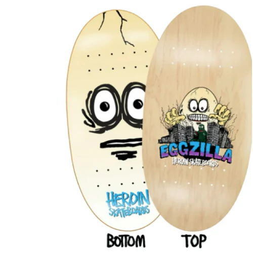 Heroin Eggzilla Skateboard Deck 13.5" - Image 4