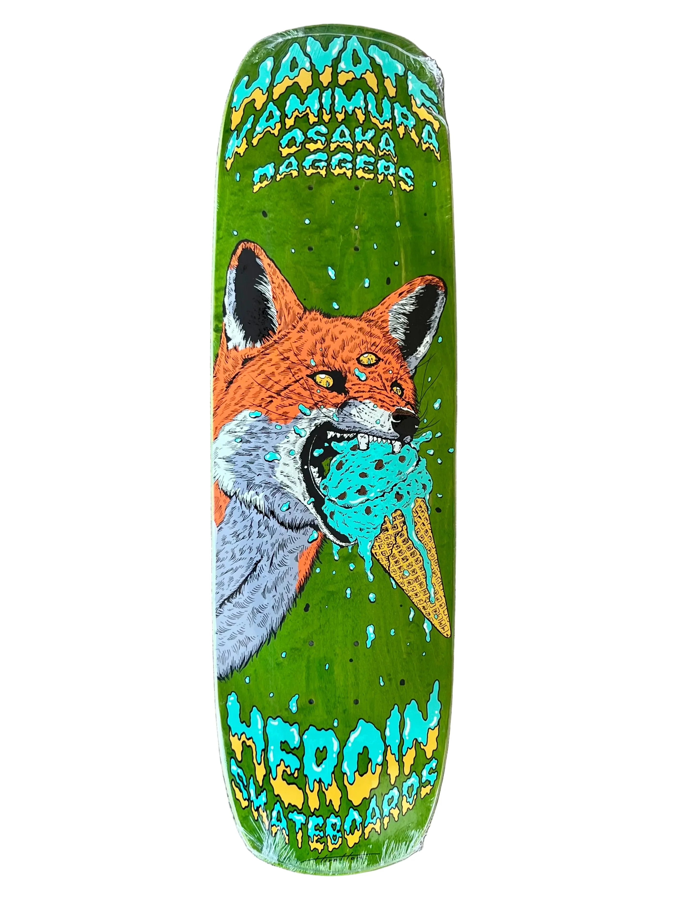 Heroin Hayate Fox Shovel Skateboard Deck 8.88" - Image 2