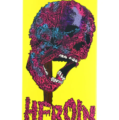 Heroin Lee Yankou Face Melter Skateboard Deck 8.25" - Image 2