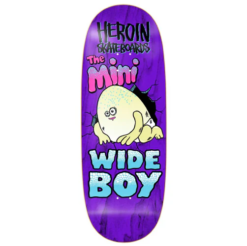 Heroin Mini Wide Boy Skateboard Deck 10.5"