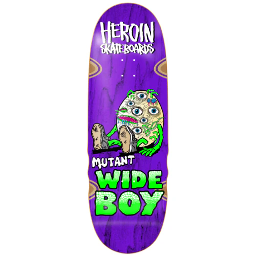 Heroin Mutant Wide Boy Skateboard Deck 10.4"