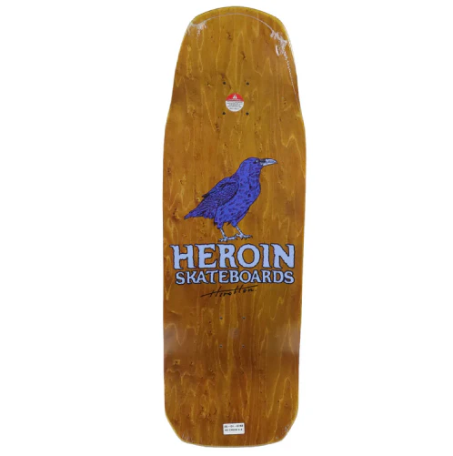 Heroin Nolan Crow Skateboard Deck 9.9" - Image 3