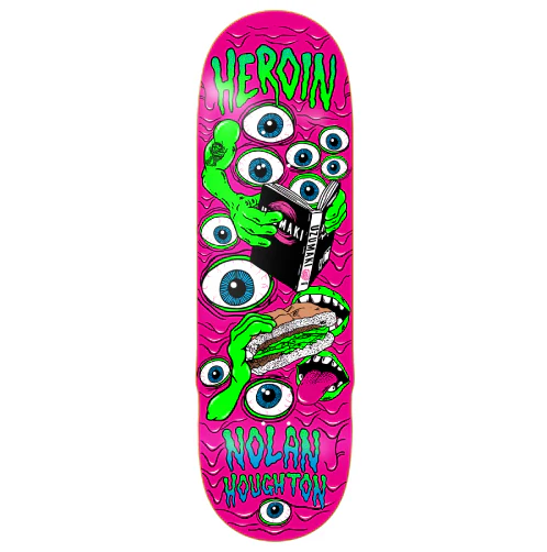 Heroin Nolan Mutate or Die Skateboard Deck 9.5"