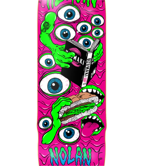 Heroin Nolan Mutate or Die Skateboard Deck 9.5" - Image 2