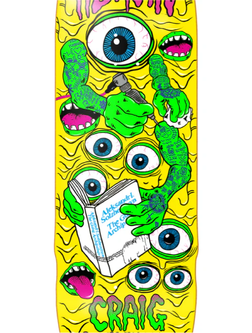 Heroin Questions Mutate or Die Skateboard Deck 10" - Image 2