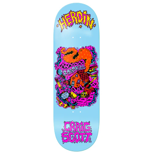 Heroin Questions Scrap Metal Skateboard Deck 10"