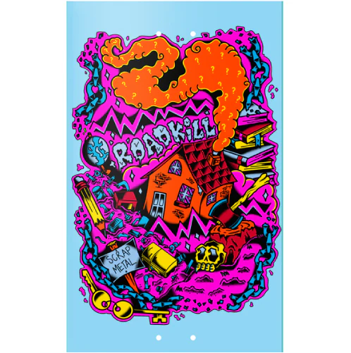 Heroin Questions Scrap Metal Skateboard Deck 10" - Image 2