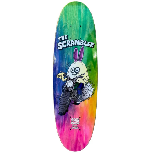 Heroin Scrambler Egg Skateboard Deck 7.87"