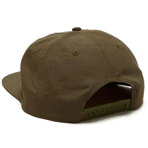 Heroin Script Snapback Hat - Olive - Image 2